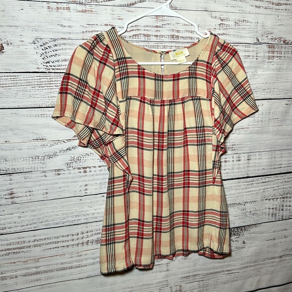 Maeve Priscilla Plaid Flutter Sleeve
Top from Anthropologie Small - Picture 4 of 16